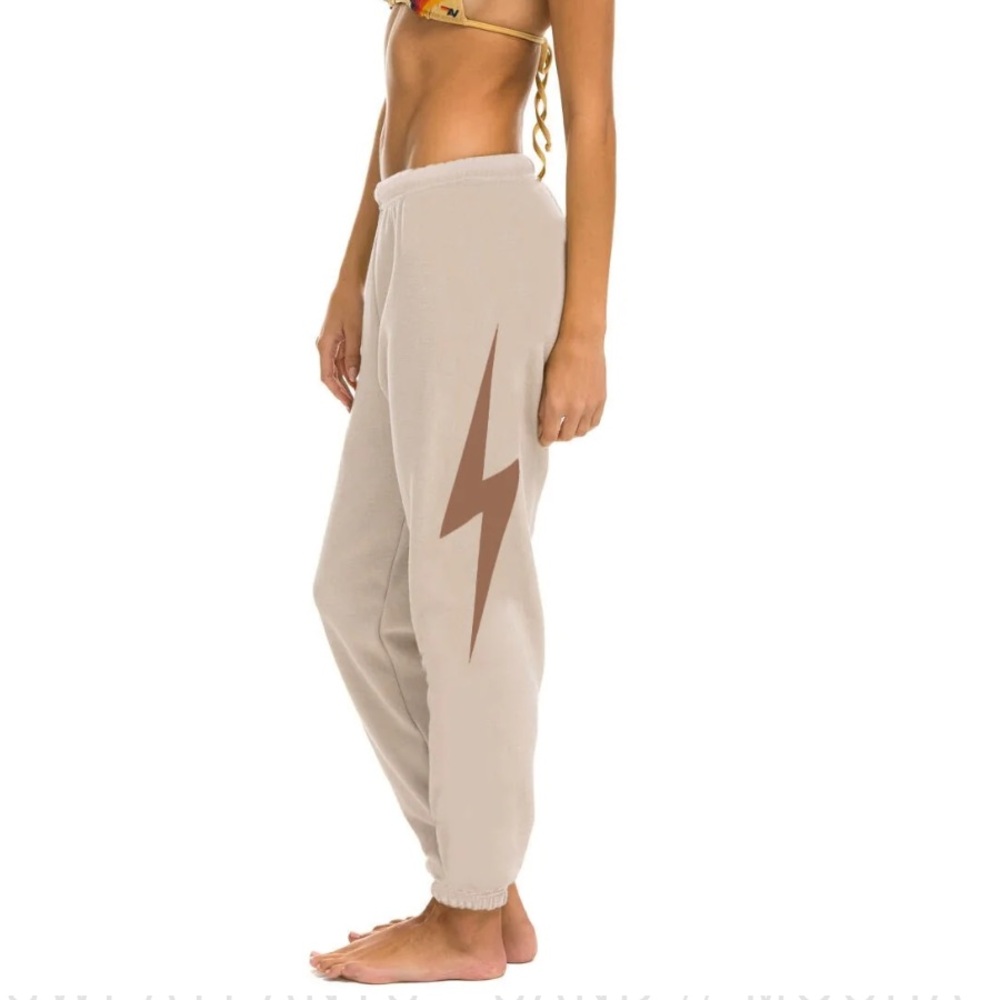 Aviator Nation BOLT SWEATPANTS - SAND // MOCHA